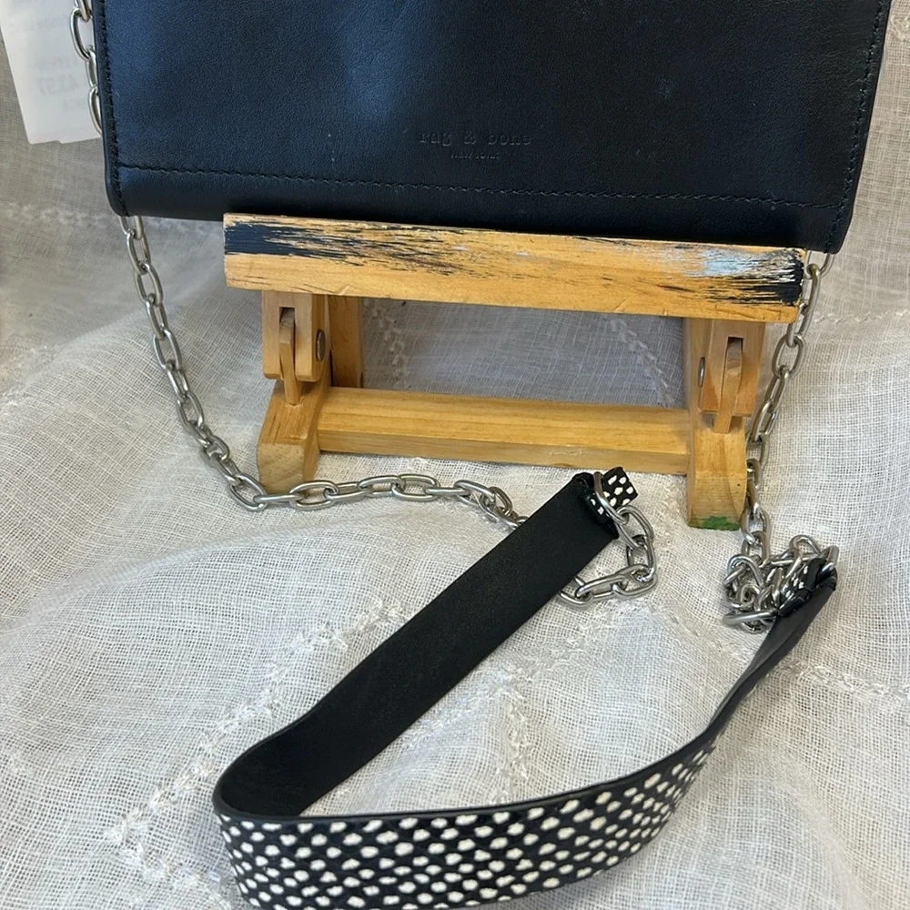NWT Rag and Bone leather chain pocketbook bag